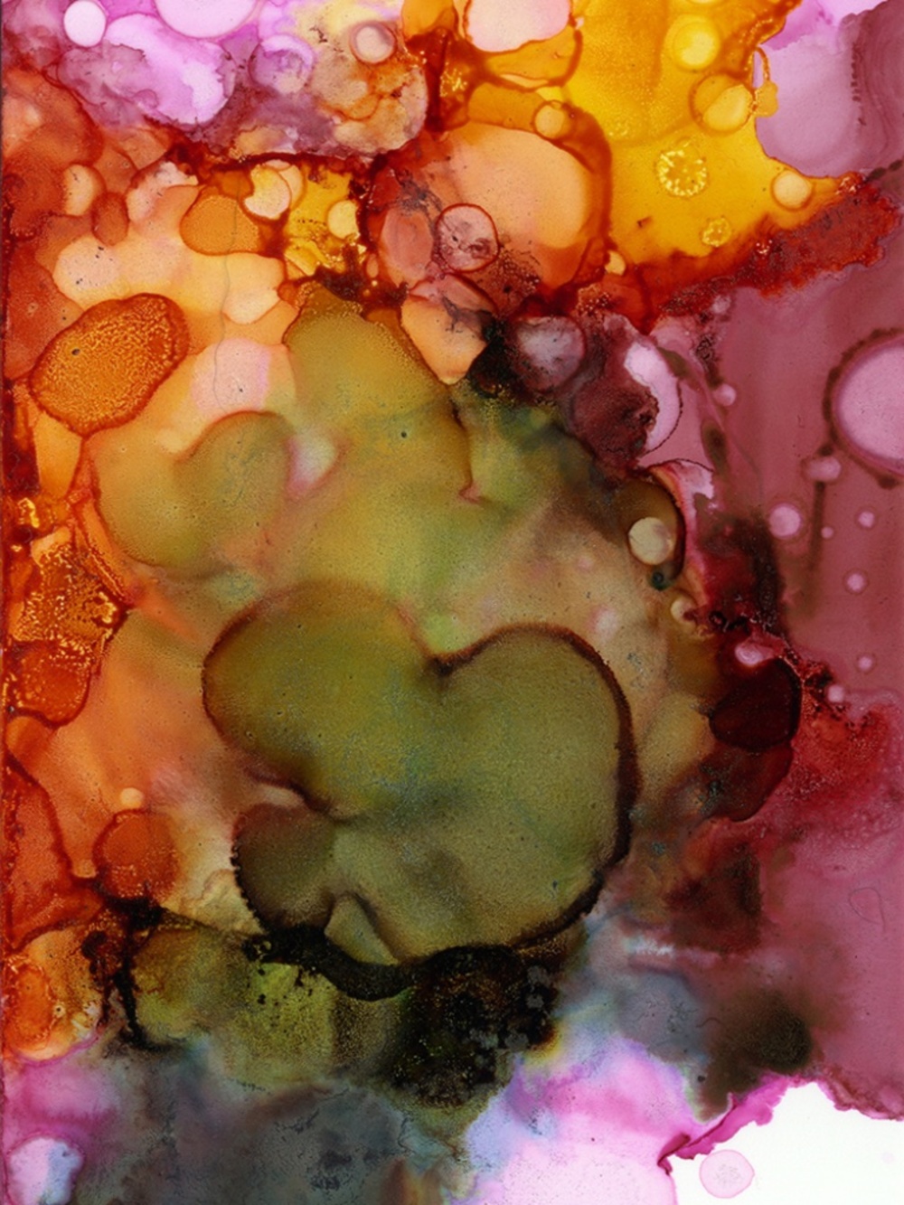 Original Abstract Alcohol Ink art Painting - Color Utopia 11